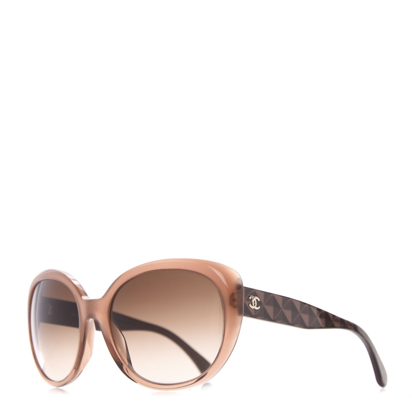 Acetate Quilted Sunglasses 5184 Tan