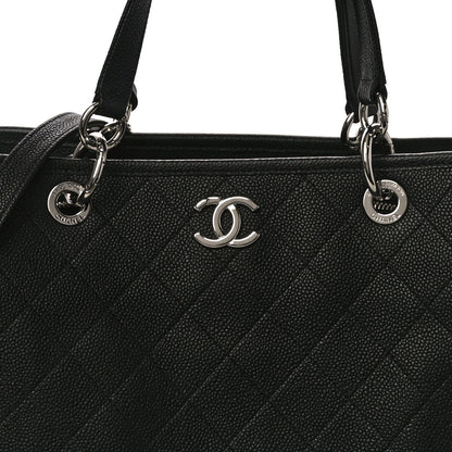 Chanel Caviar Stitched Shopping Tote Black 8 of 11
