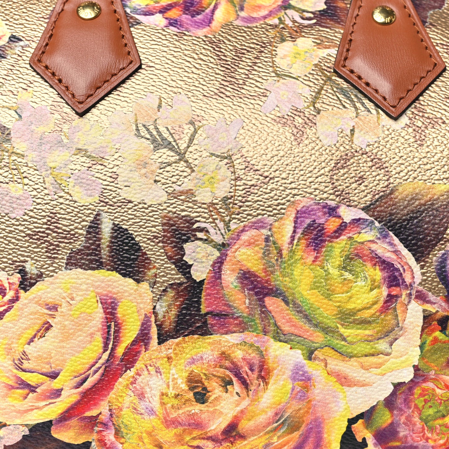 Metallic Monogram LV Garden Speedy Bandouliere 25 Gold