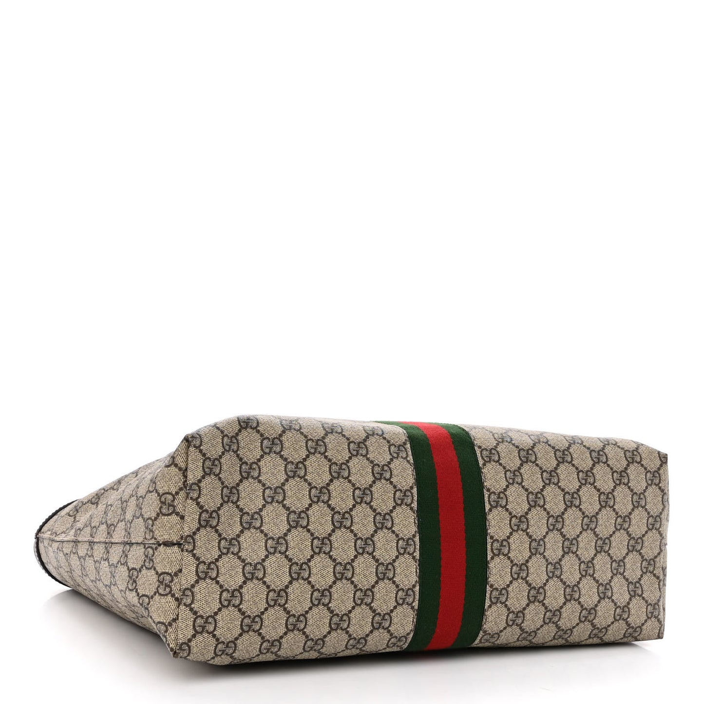 GG Supreme Monogram Medium Ophidia Shopping Tote Brown