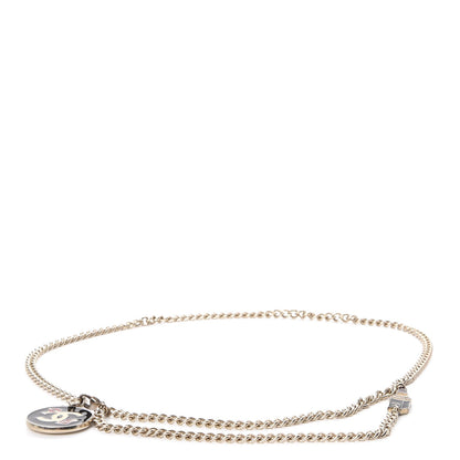 Chanel Enamel Chain Lipstick CC Kisses Belt Gold 1 of 9