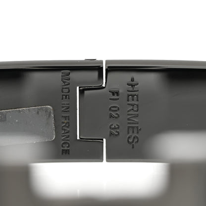 Hermes Matte Enamel Narrow Clic Clac HH Bracelet T4 So Black 4 of 4