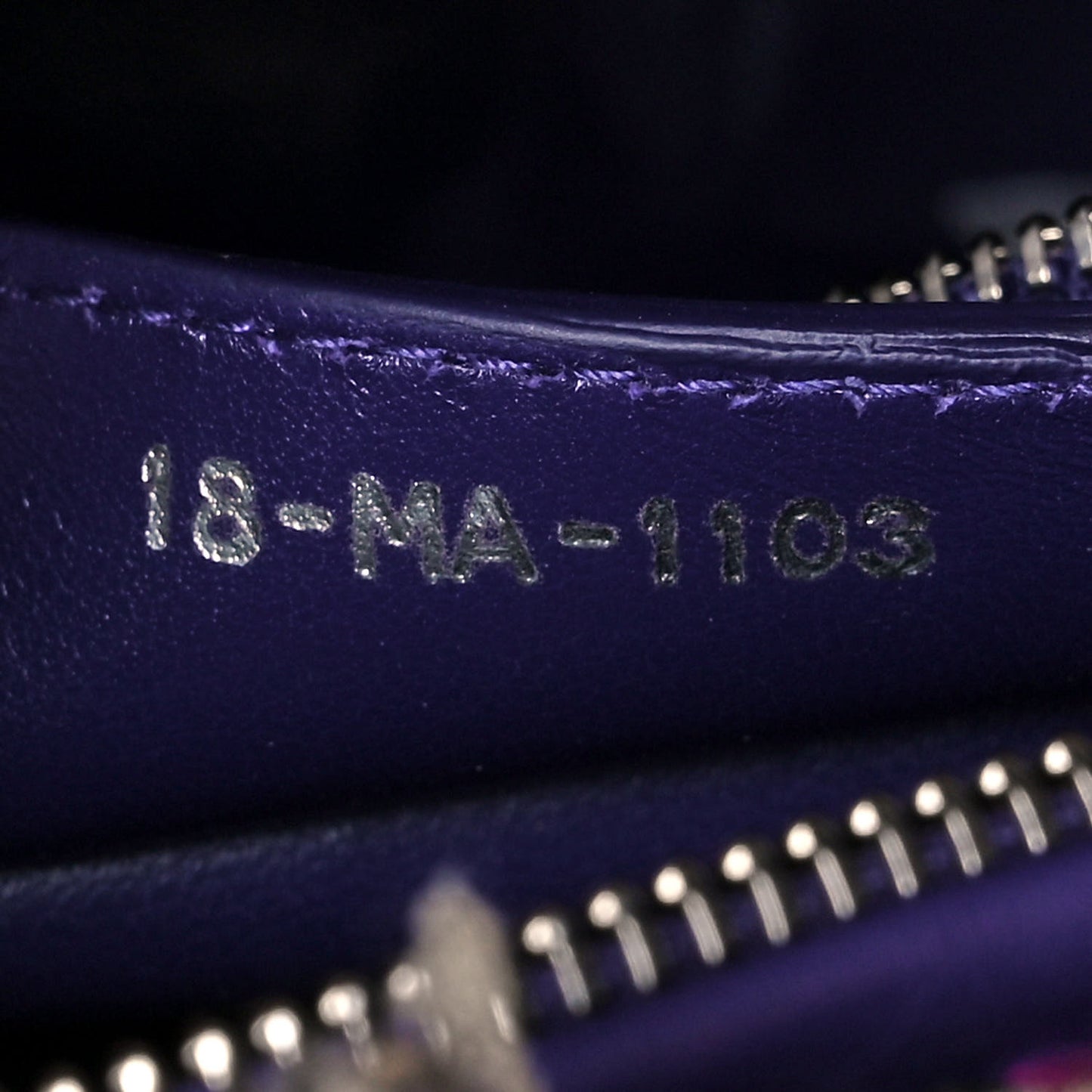 Tweed Fringe Medium Lady Dior Purple