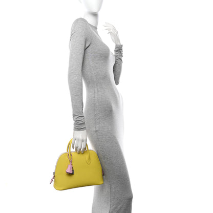 Hermes Epsom Tri-Color 1923 Bolide 25 Lime Mauve Sylvestre Nata 2 of 10