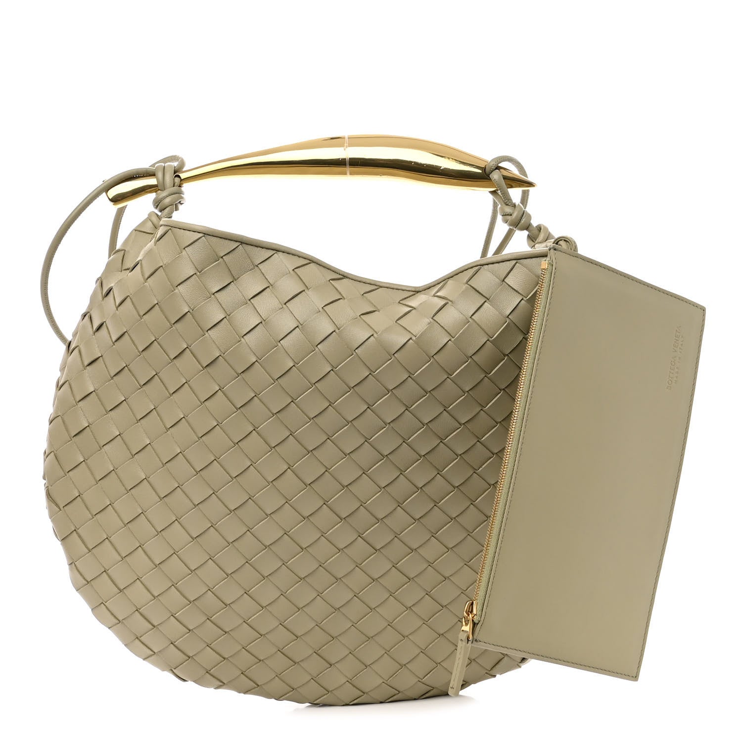 Bottega Veneta Nappa Intrecciato Medium Sardine Bag Travertine 1 of 10