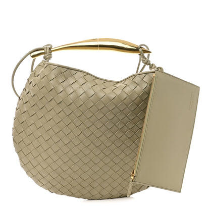 Bottega Veneta Nappa Intrecciato Medium Sardine Bag Travertine 1 of 10