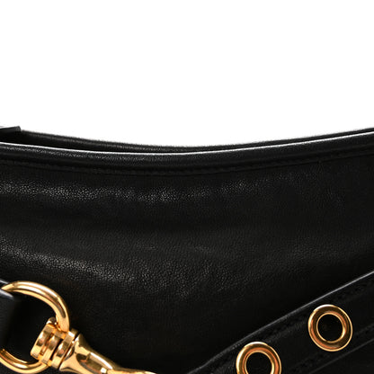 Miu Miu Nappa Aviator Regular Aventure Shoulder Bag Black 7 of 9