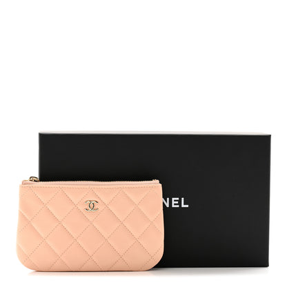 Chanel Caviar Quilted Small Cosmetic Case Beige 8 of 8