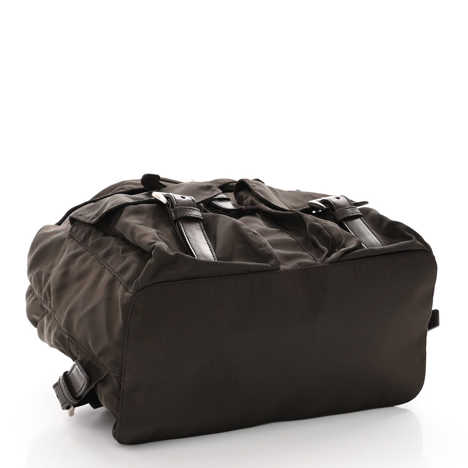 Prada Nylon Vela Medium Backpack Dark Brown 4 of 9