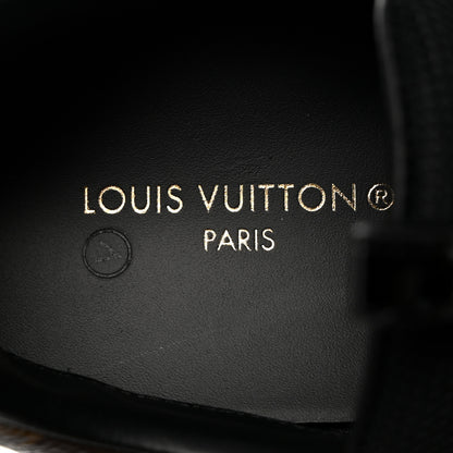 Louis Vuitton Suede Monogram Run Away Sneakers 40 Black 6 of 9