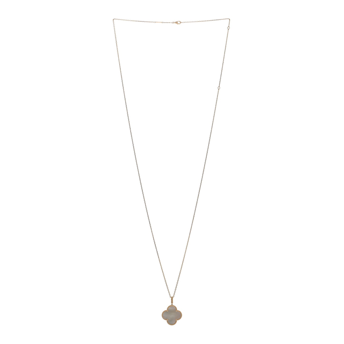 18K Yellow Gold Mother of Pearl Magic Alhambra Long Necklace