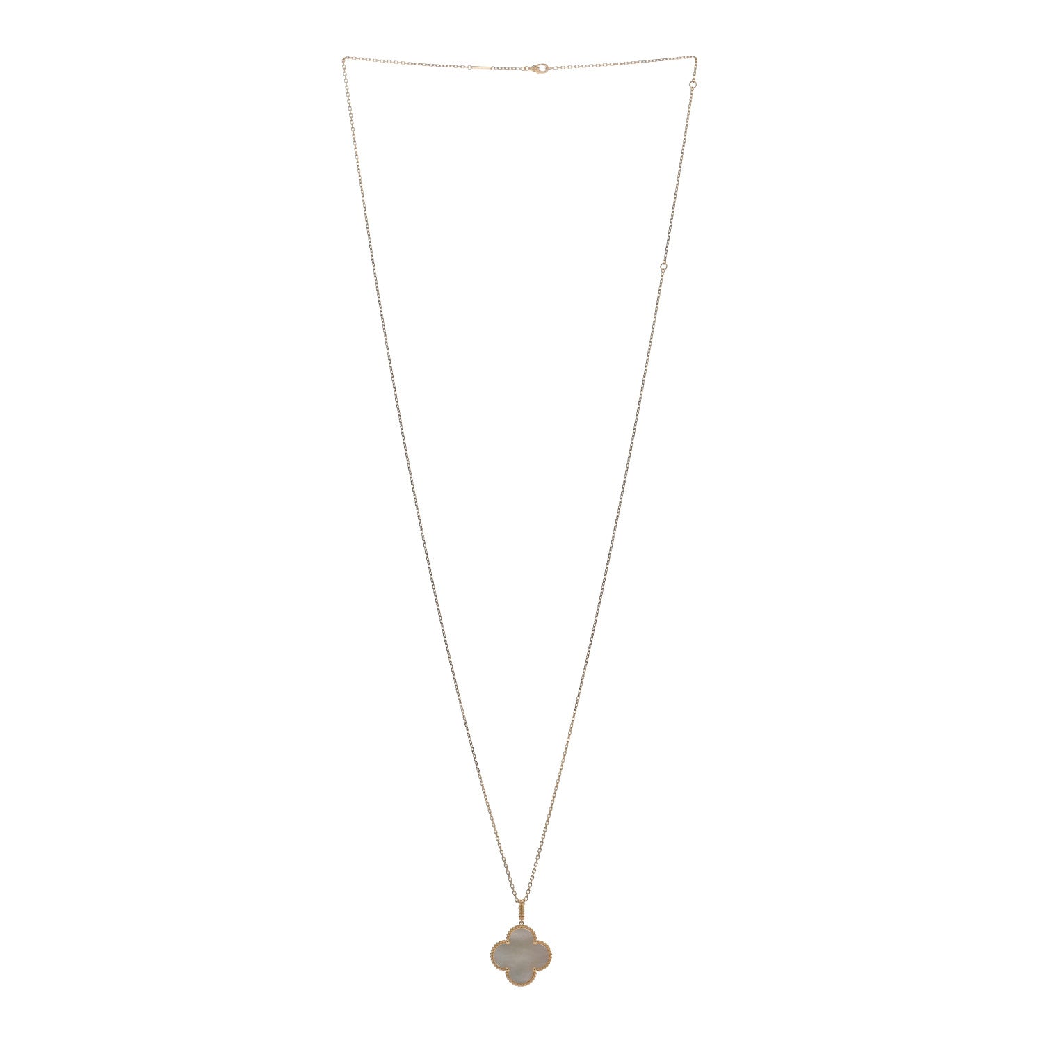 Van Cleef & Arpels 18K Yellow Gold Mother of Pearl Magic Alhambra Long Necklace 2 of 5