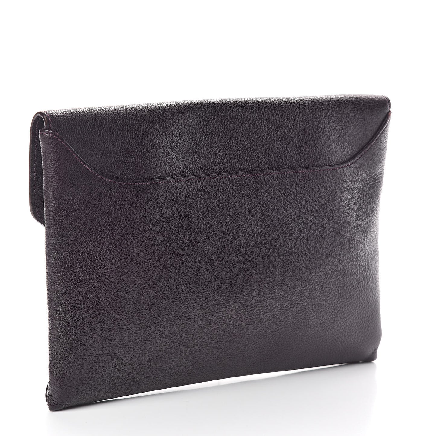 Sugar Goatskin Medium Antigona Envelope Clutch Aubergine