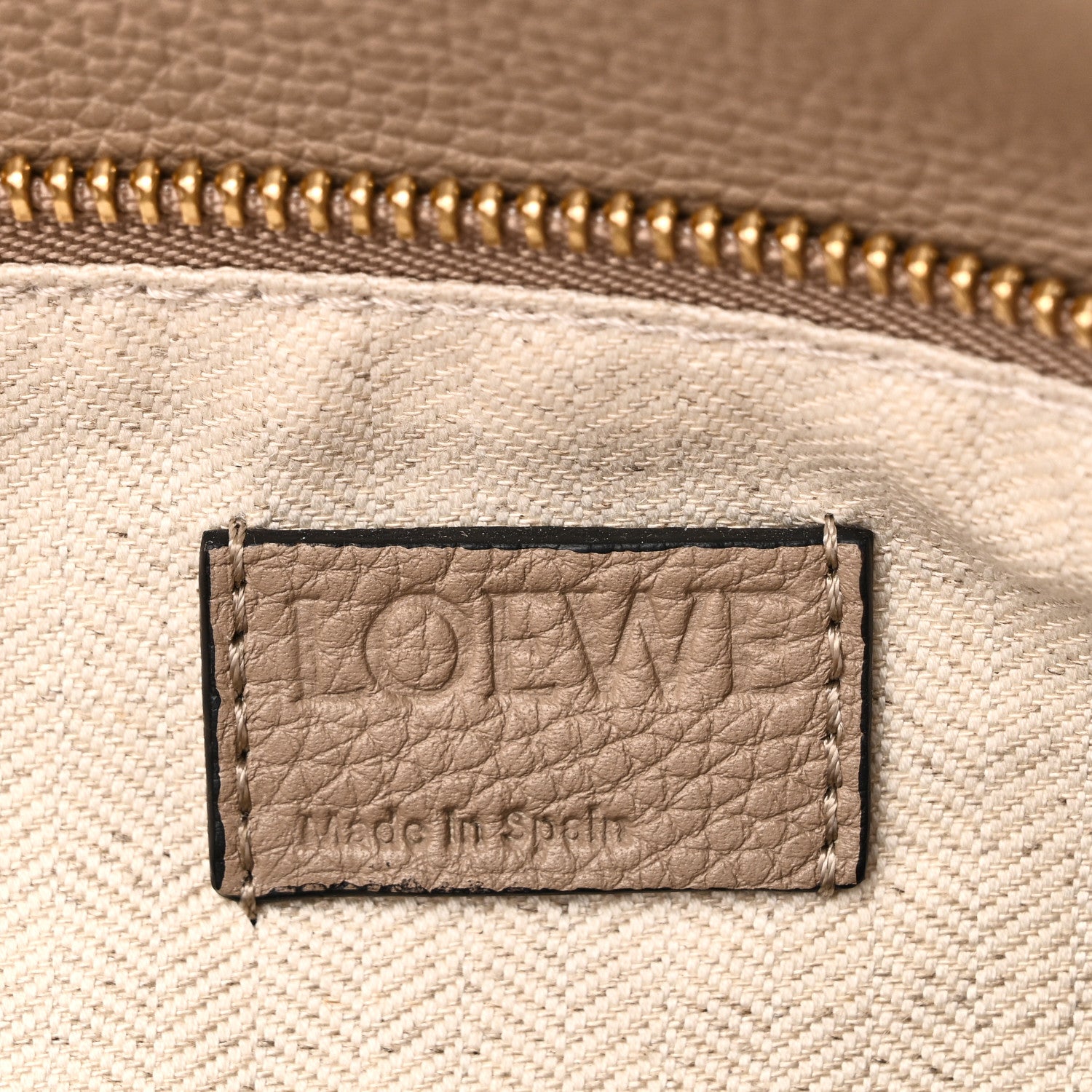 Loewe Grained Calfskin Small Puzzle Bag Sand 6 of 10