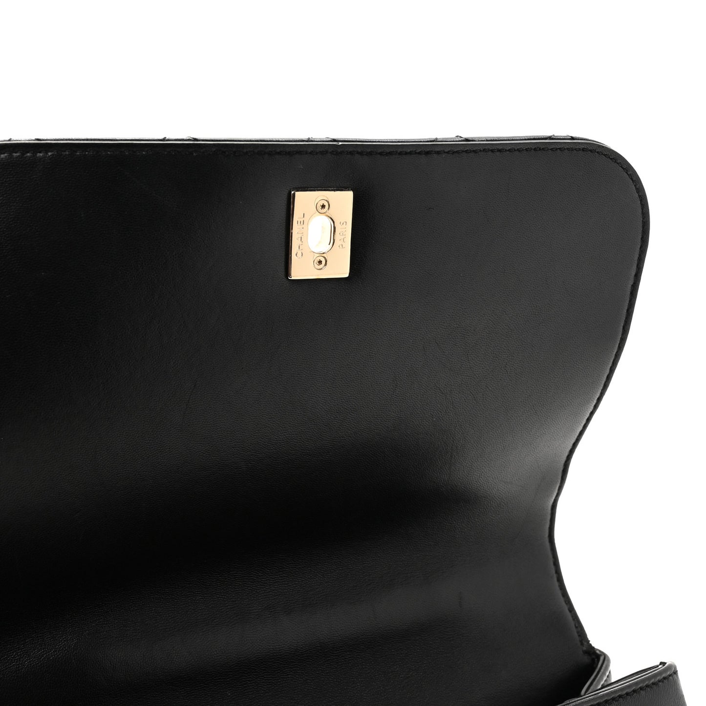 Lambskin Small Carry Chic Flap Black