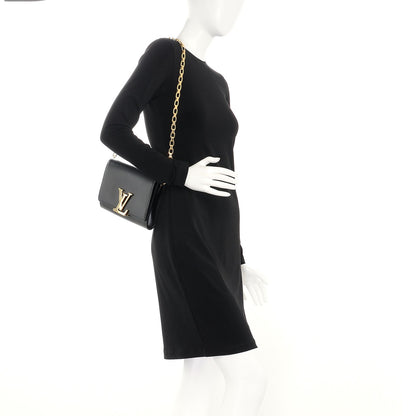 Louis Vuitton Calfskin Chain Louise GM Black 2 of 8