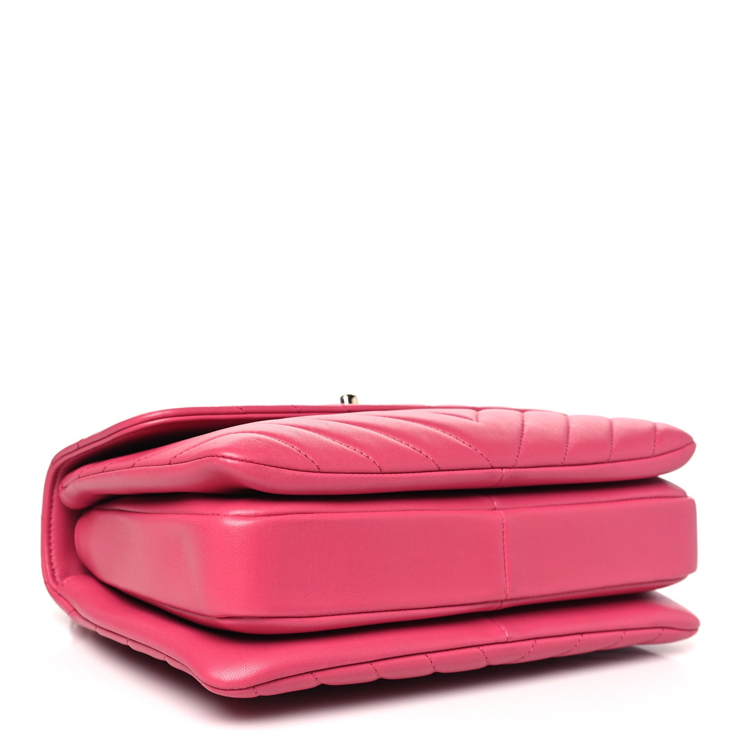 Chanel Lambskin Chevron Quilted Small Trendy CC Dual Handle Flap Bag Pink 4 of 10