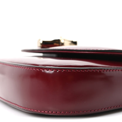 Gucci Shiny Calfskin Small Bamboo Night Bag Rosso Ancora 10 of 10