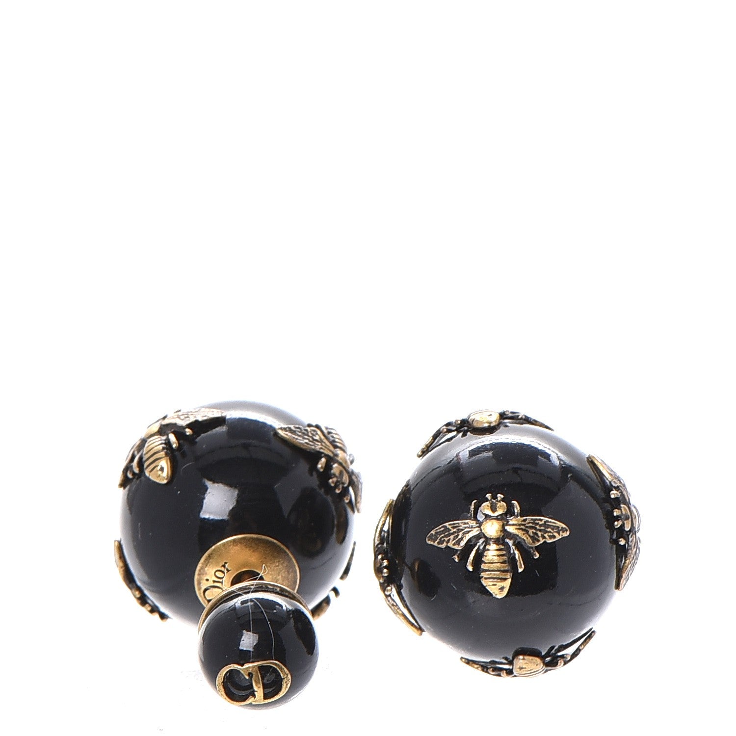 Christian Dior Mise En Dior Tribal Bee Earrings Black 4 of 6