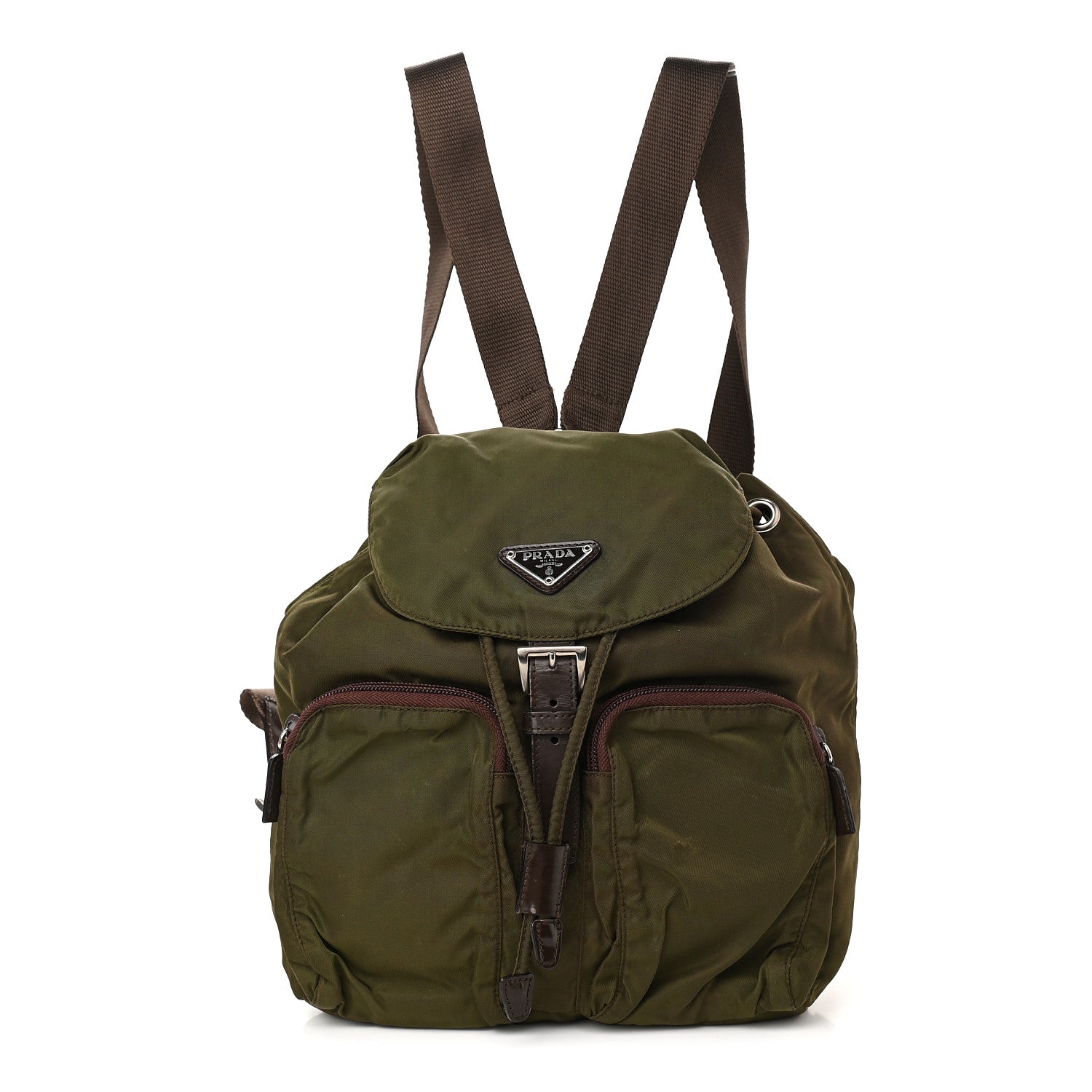 Prada Nylon Vela Small Backpack Green 1 of 13