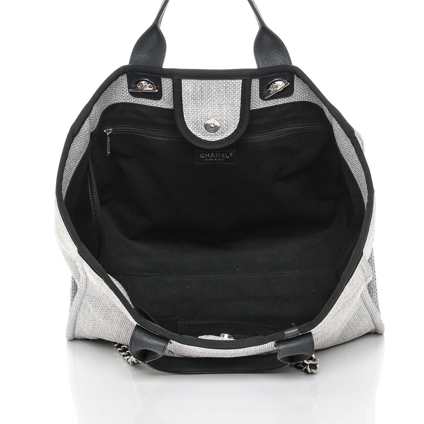 Canvas Large Deauville Tote Grey