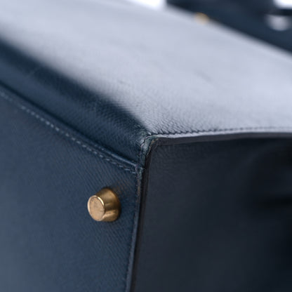 Hermes Courchevel Kelly Sellier 32 Bleu Indigo 11 of 16
