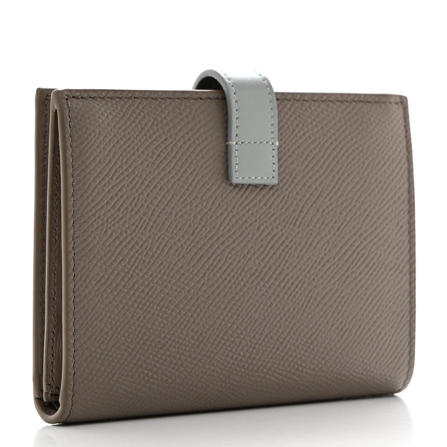 Celine Grained Calfskin Small Multifunction Strap Wallet Pebble Mineral 3 of 8