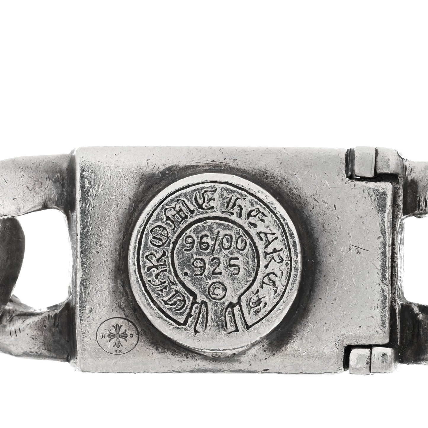 Sterling Silver Maltese Cross Link Bracelet