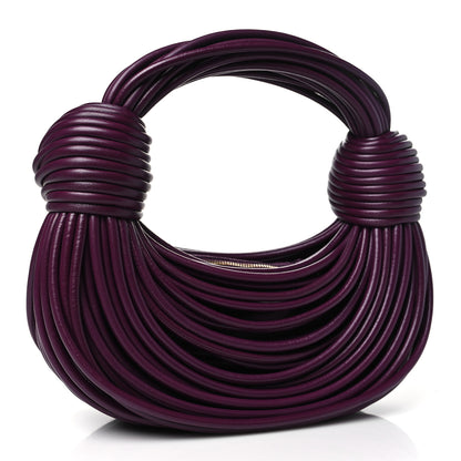 Bottega Veneta Nappa Mini Tubular Double Knot Grape 3 of 9