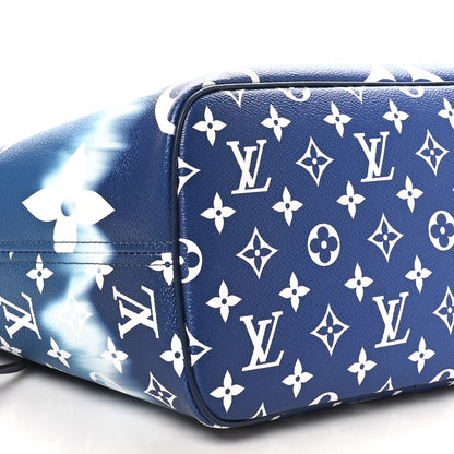 Louis Vuitton Monogram Escale Neverfull MM Blue 9 of 10