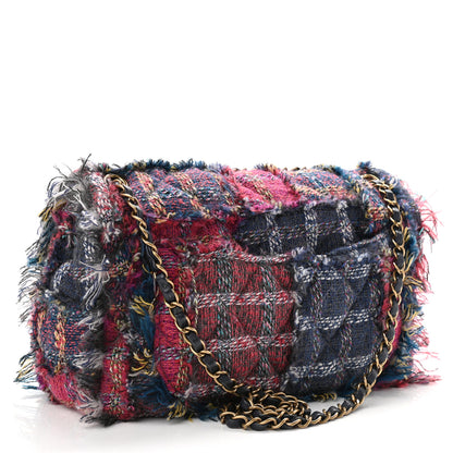 Chanel Tweed Jumbo Flap Red 3 of 10