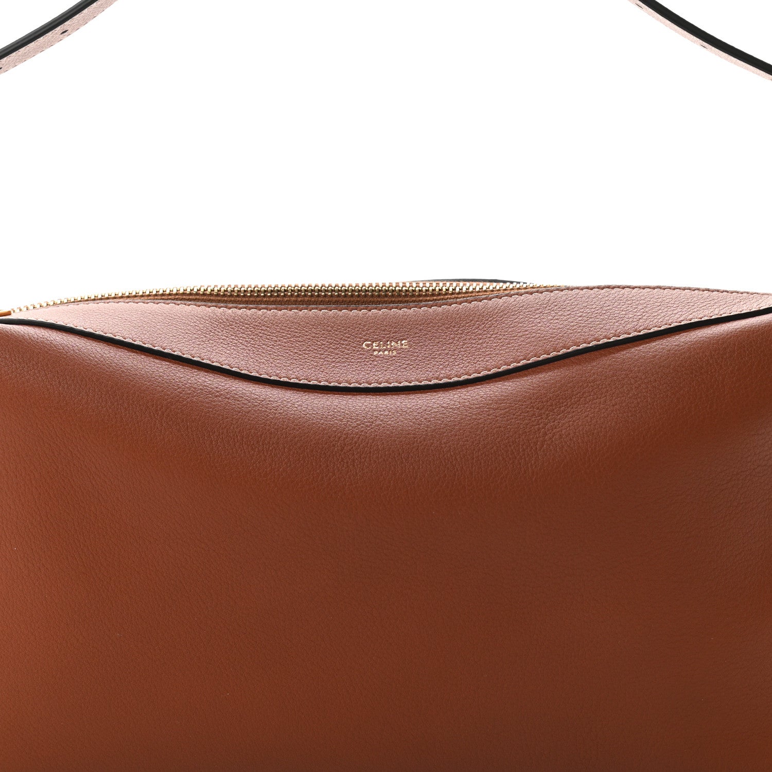 Celine Supple Calfskin Medium Romy Shoulder Bag Tan 9 of 11