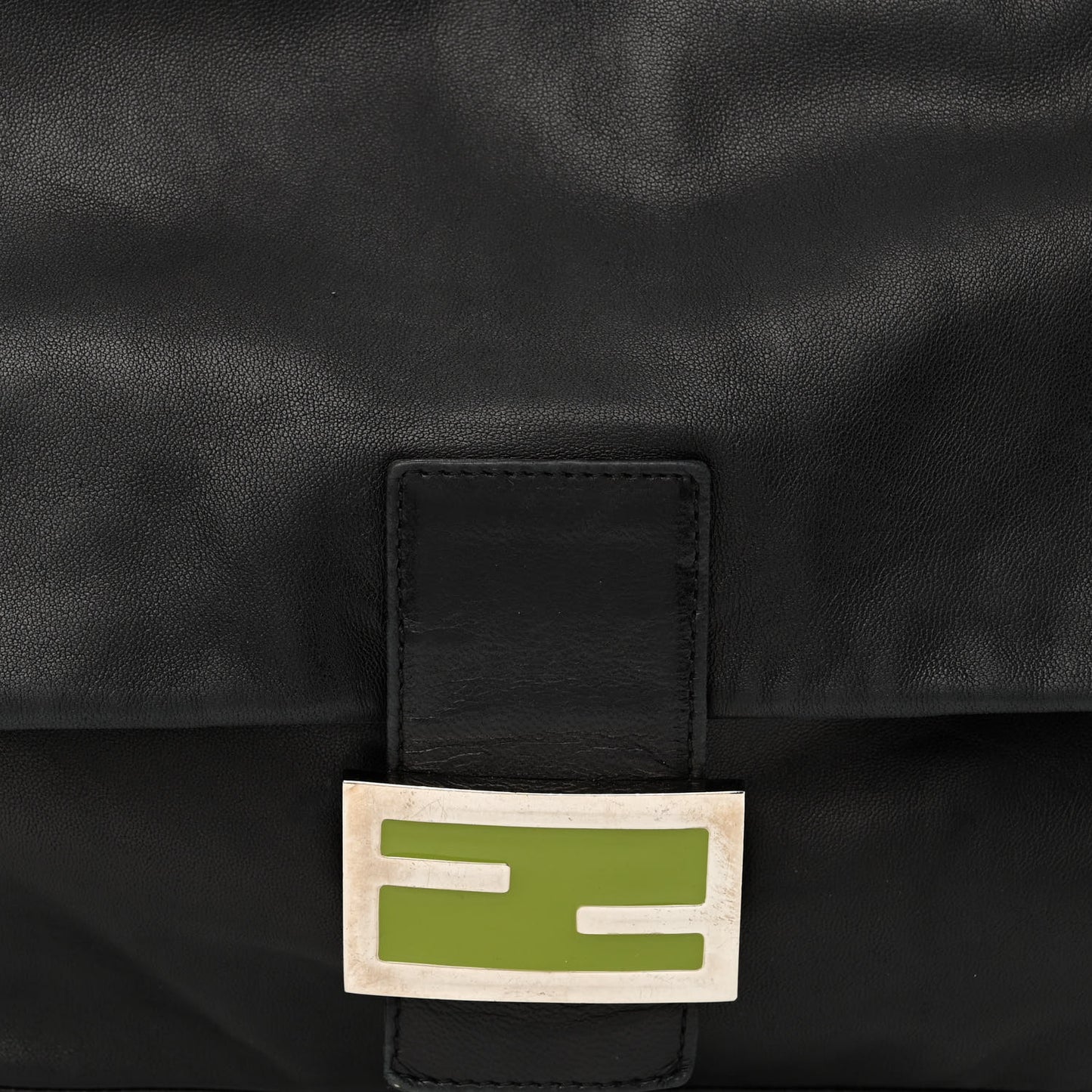 Calfskin Big Forever Mama Baguette Black