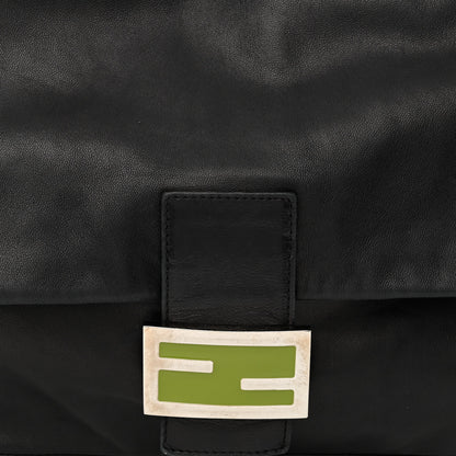 Fendi Calfskin Big Forever Mama Baguette Black 8 of 13