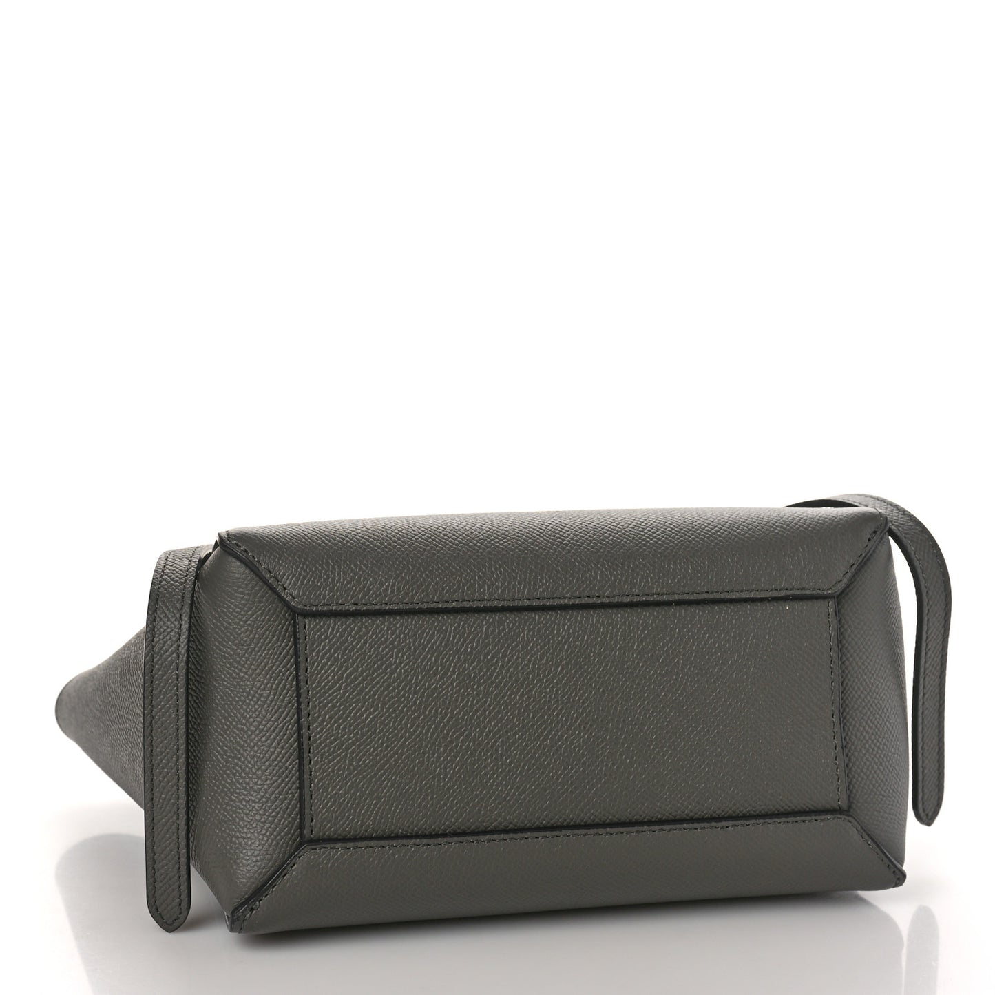 Grained Calfskin Nano Belt Bag Grey