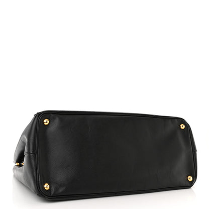 Prada Saffiano Lux Extra Large Galleria Double Zip Tote Black 4 of 12
