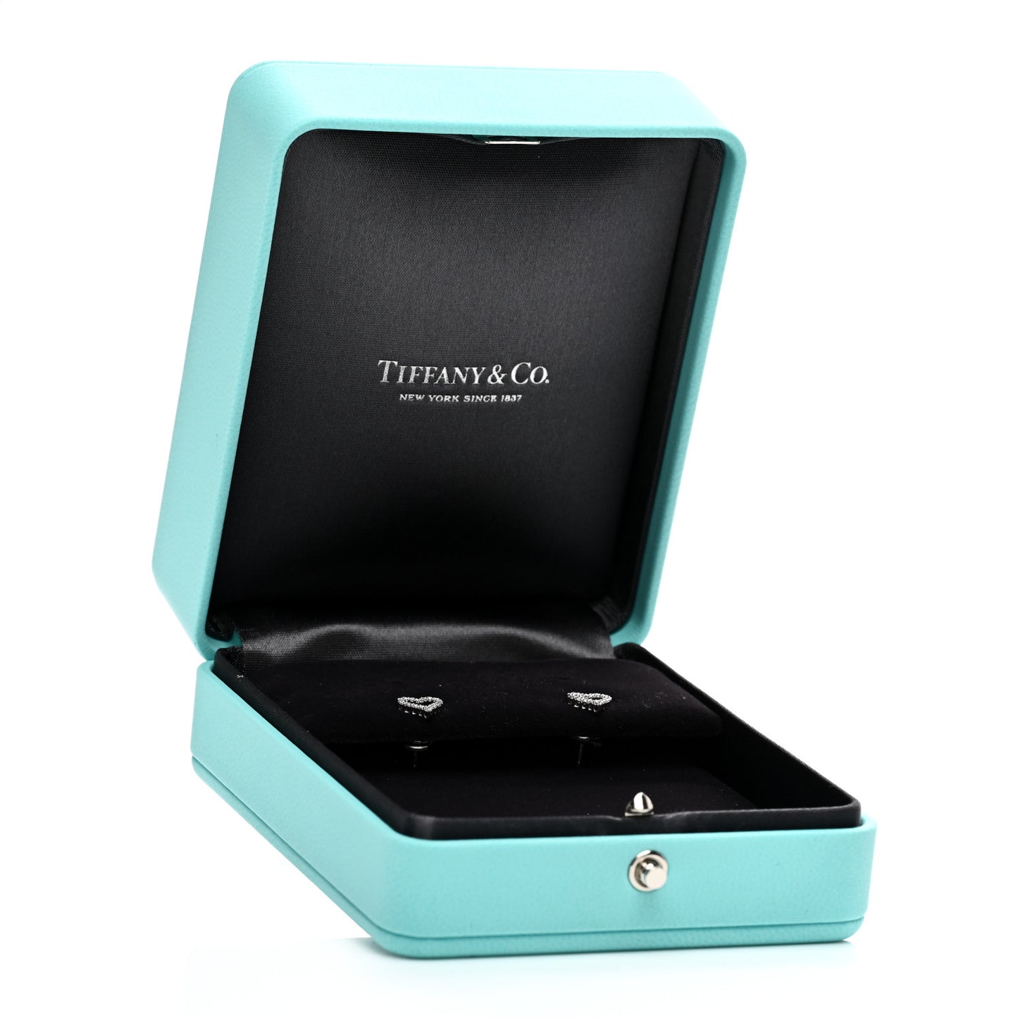 Platinum Diamond Extra Mini Heart Earrings