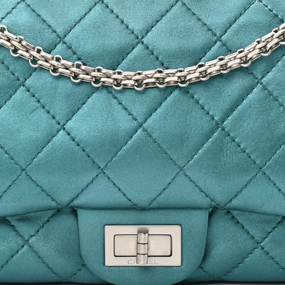 Chanel Metallic Calfskin Quilted 2.55 Reissue 227 Flap Turquoise 8 of 12