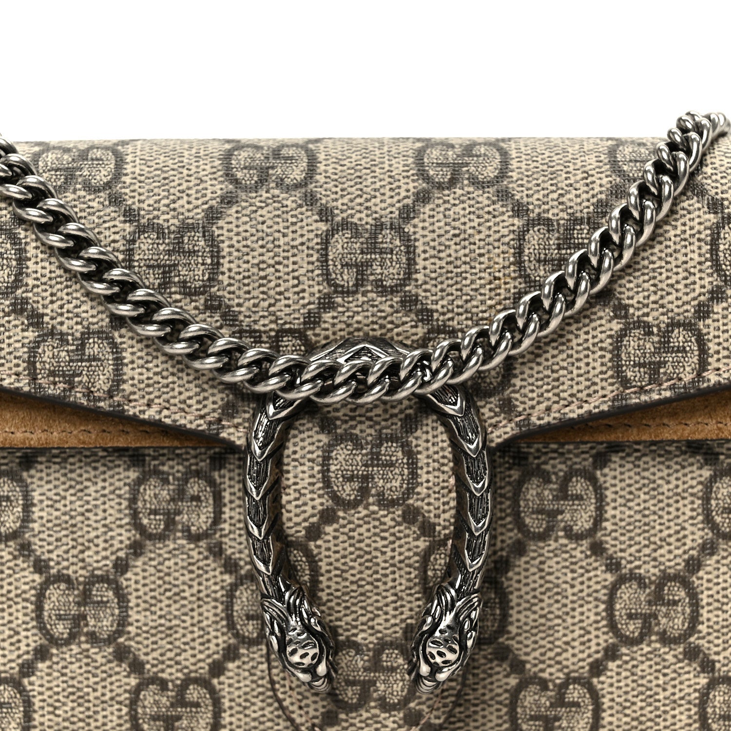 Gucci GG Supreme Monogram Super Mini Dionysus Shoulder Bag Taupe 6 of 9