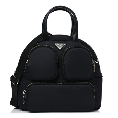 Prada Tessuto Nylon Pocket Cargo Top Handle Bag Baltico 1 of 4