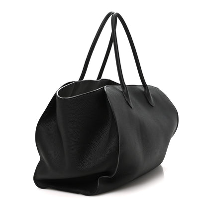 The Row Matte Grained Calfskin Marlo 17 Black 2 of 8