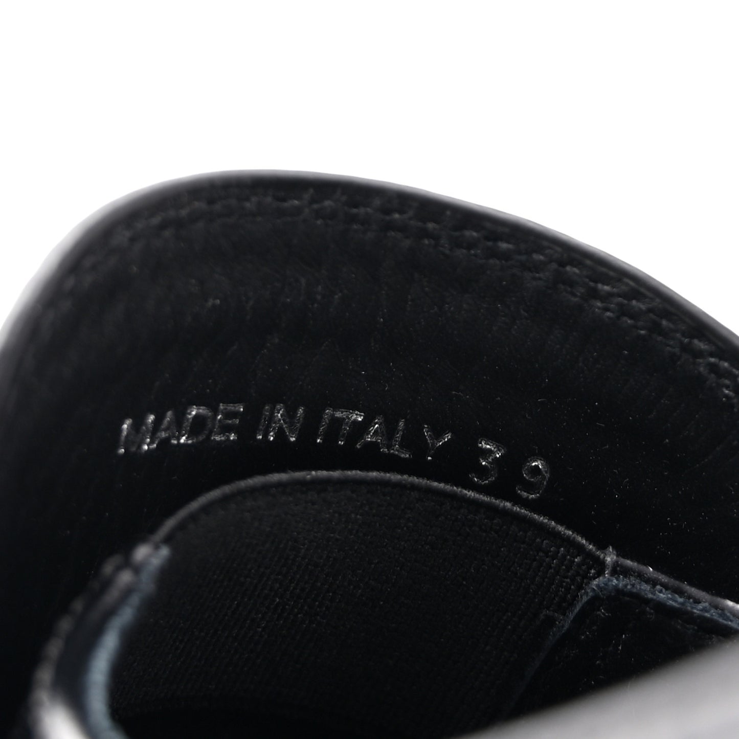Spazzolato Metal Triangle Logo 50mm Loafers 39 Black