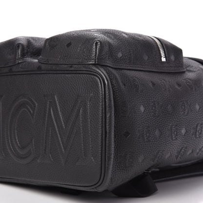 MCM Calfskin Ottomar Small Tivitat Two-Pocket Backpack Black 7 of 9