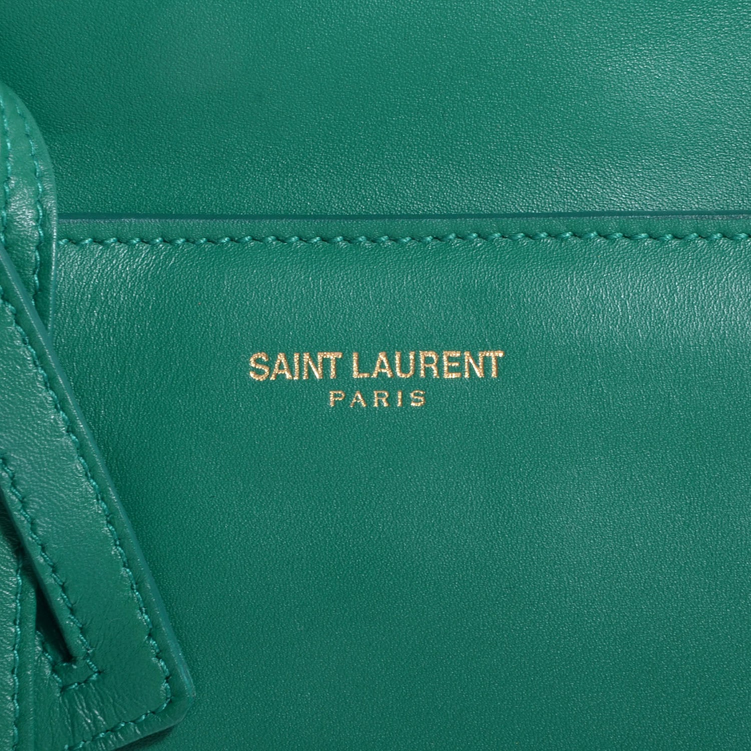 Saint Laurent Calfskin Leather Classic Duffle 6 Green 8 of 8