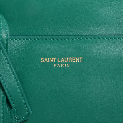 Saint Laurent Calfskin Leather Classic Duffle 6 Green 8 of 8