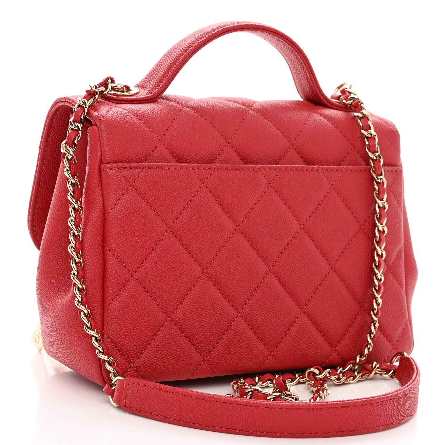 Chanel Caviar Quilted Small Business Affinity Flap Red 3 of 11