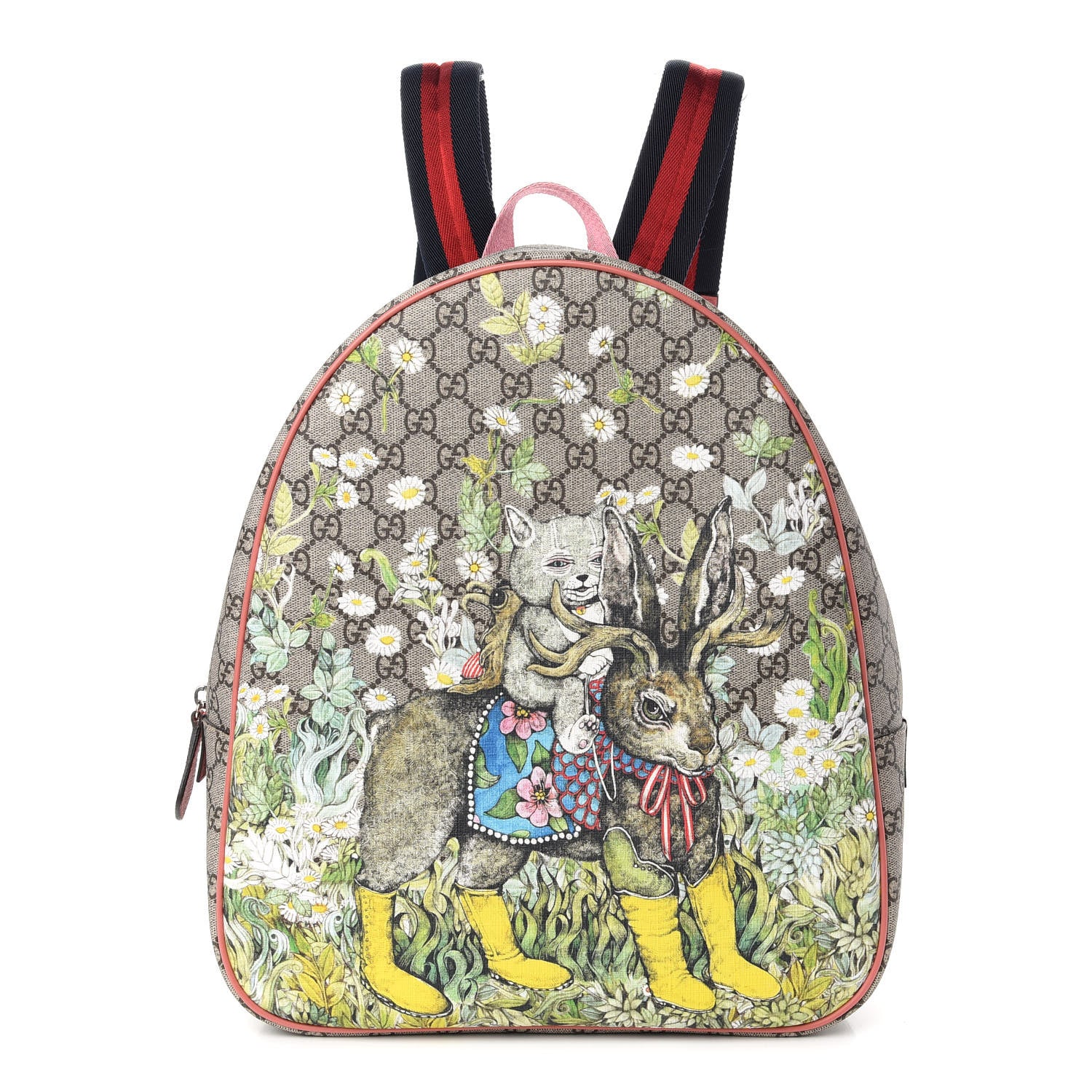 Gucci X YUKO HIGUCHI GG Supreme Monogram Childrens Dome Backpack Pink 1 of 9