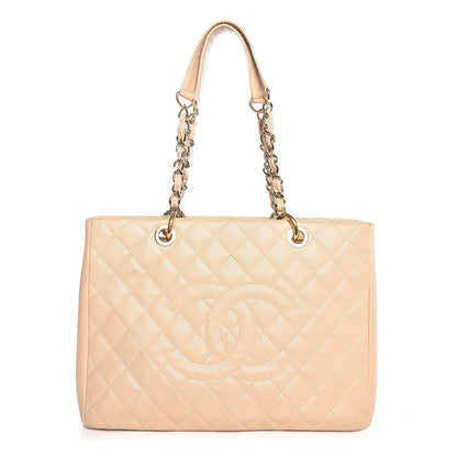 Chanel Caviar Quilted Grand Shopping Tote GST Beige Clair 1 of 14