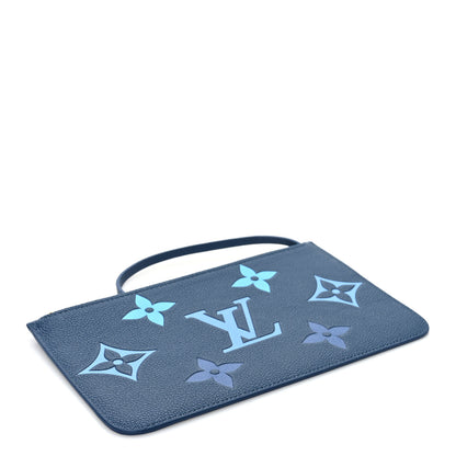 Louis Vuitton Empreinte Monogram Giant Neverfull MM Pochette Degrade Bleu 6 of 6