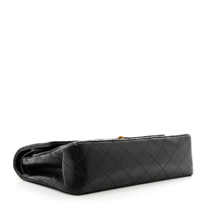 Chanel Lambskin Quilted Medium Double Flap Black 4 of 12
